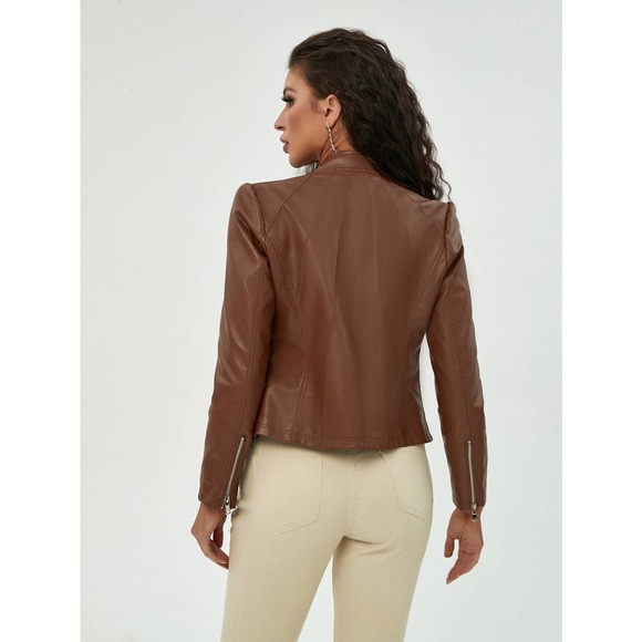 WILA Red Leather Jacket - Picture 4 of 7